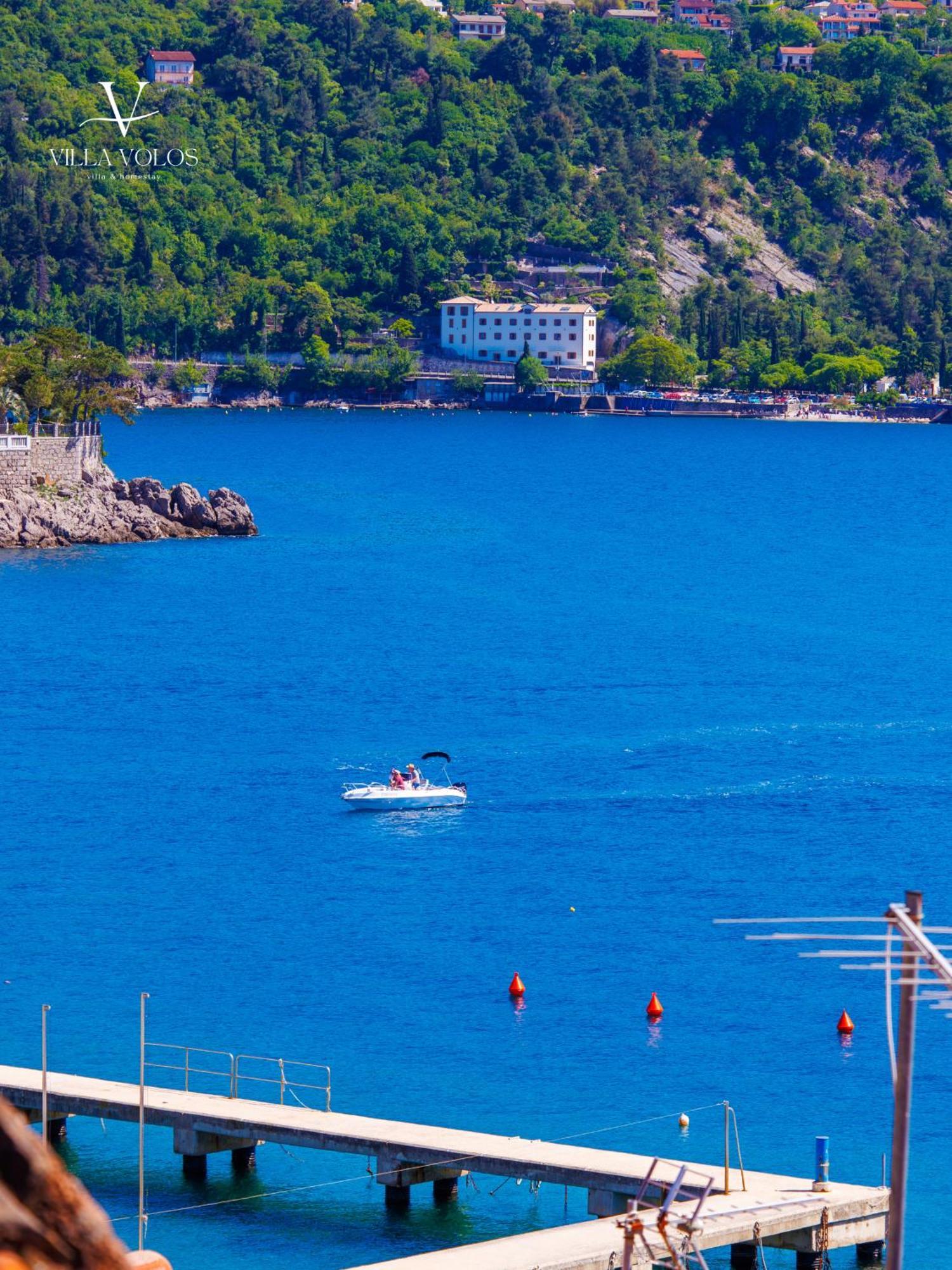 Villa Volos Apartment Karmen With Roof Terrace, Sea View, Free Private Parking Opatija Exterior foto
